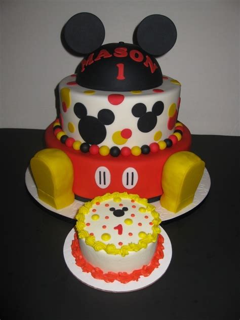 masons mickey mouse birthday cake smash cake