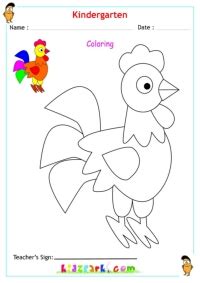 kindergarten coloring pages