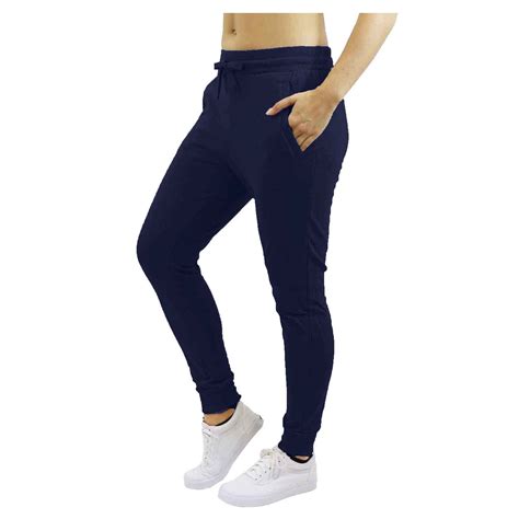 womens jogger pants  tech zipper pockets slim fit design walmartcom