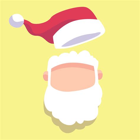 printable santa face template