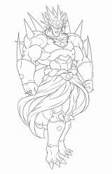 Shenron Lineart Broly Goku Greytonano sketch template