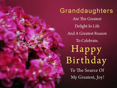 granddaughters   greatest delight  life happy birthday