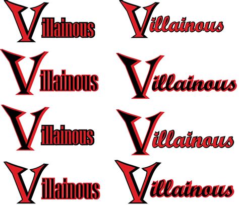 villainous logo studies  marquisdraper  deviantart