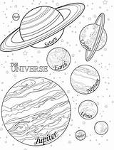 Coloring Solar System Pages Planet Space Planets Kids Color Book Adults Choose Board Books Pre sketch template