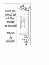 Bookmark Coloring Pages Post sketch template