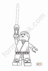 Luke Wars Coloring Star Skywalker Lego Advertisement sketch template
