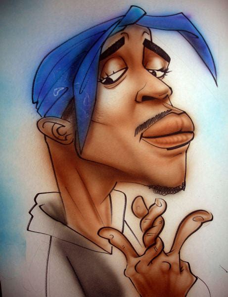 tupac caricature  heckthor  deviantart