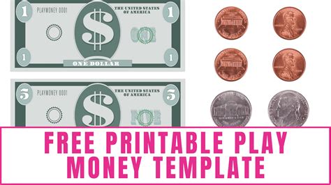 printable play money templates black  white  lasopaxpress