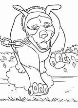 Over Hedge Coloring Pages Drawing Dog Line Print Getcolorings Choose Board sketch template