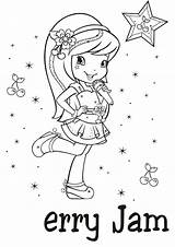 Strawberry Coloring Pages Shortcake Jam Cherry Getcolorings sketch template
