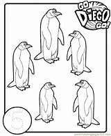 Diego Go Coloring Kleurplaten Pages Printable Kleurplaat Kids Choose Board Print Pinguins sketch template