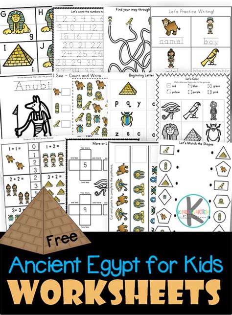 Free Ancient Egypt Printable Worksheets