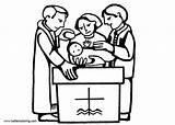 Baptism Sketch Coloring Pages Drawing Kids Printable sketch template