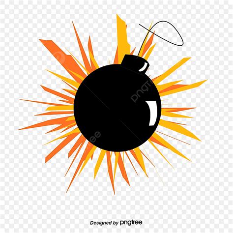 bomb explosion vector png images bomb explosion hand painted cartoon