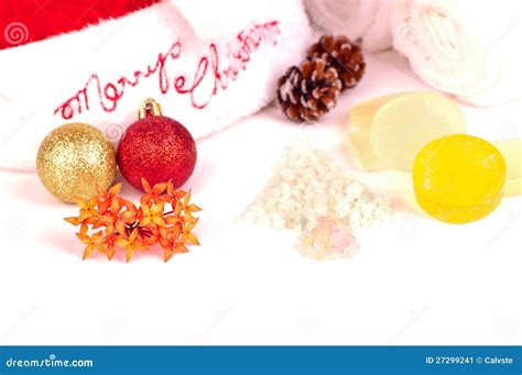 christmas holiday spa concept close  stock image image  clean