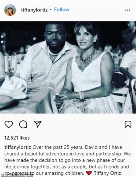 Red Sox Legend David Big Papi Ortiz Splits From Wife Tiffany After 25