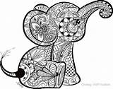 Dieren Kleurplaten Schattige Olifant Moeilijk Coloriage Mandalas Elefante Elefant Animales Dingen Volwassenen Omnilabo Elefantes Zentangle Olifantje Printen Elefanten Moeilijke Faciles sketch template