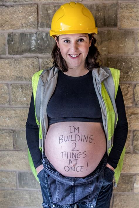 pregnant builder reveals how she enjoys working on a construction site saying it is the perfect
