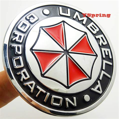 buy yspring umbrella corporation car badge circle decals   resident evil stickers