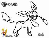 Coloring Glaceon Pages Pokemon Popular sketch template