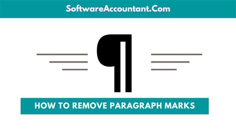 quickly remove paragraph marks  hard returns  word riset