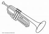 Trompeta Trompete Trumpet Trompette Ausmalbilder Coloriage Instrumentos Trompet Colorare Pintar Instrumente Disegno Musical Ausmalbild Trompetas Musicales Ausmalen Musicais Worksheets Edupics sketch template