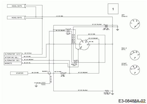 electrical wiring diagram  yard machine