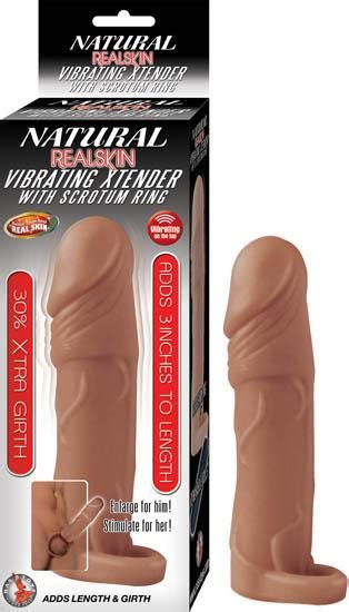 Natural Realskin Vibrating Xtender W Scrotum Ring Brown On Literotica