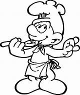 Chef Smurf Wecoloringpage Smurfs Gargamel Ingrahamrobotics sketch template