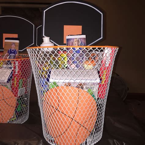 personalized basketball basket  delicious goodies