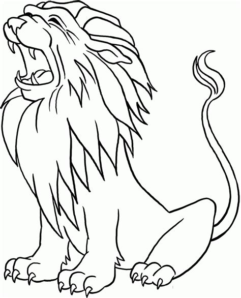 cute lion coloring page   cute lion coloring page png