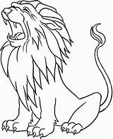 Coloring Lion Cute Pages Color Lions Library Clipart sketch template