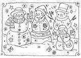 Snowmen Neige Hiver Colorkid Bonhommes Pupazzi Saisons Malvorlagen Jahreszeiten Coloriages sketch template