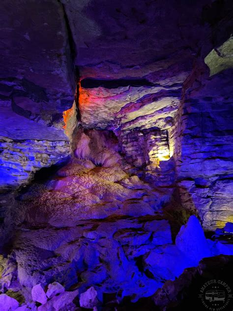 exploring  famous  historic mark twain cave amateur camper