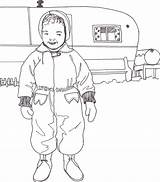 Snowsuit Template Coloring Sherry Thurner Late sketch template
