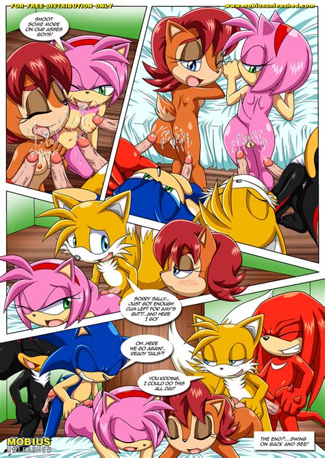 rule 34 amy rose ass balls bbmbbf blush breasts comic comic page cum