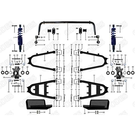 odes dominator part diagrams scooters powersports