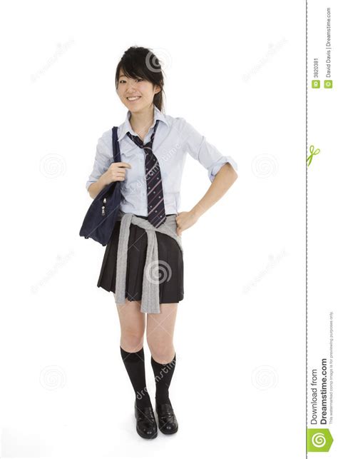 japans schoolmeisje stock afbeelding afbeelding bestaande uit smiling 3820381