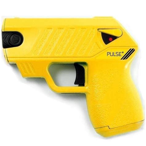 taser pulse subcompact shooting stun gun  noonlight yellow  home security superstore