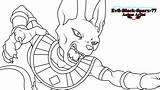Beerus Dragon Ball Pages Evil Coloring Deviantart Sparx Attacking Lineart Template sketch template