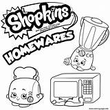 Shopkins Coloring Season Pages Collection Homewares Printable Print Getcolorings sketch template
