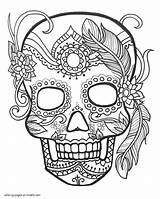 Mort Tete Calaveras Colorear Inspirant Skulls Numbers Mexicanas Sheet Horor Tangan Kerajinan Seni Colorear24 sketch template