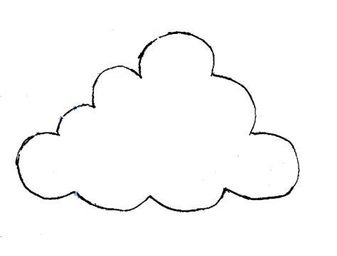 printable cloud template   printable cloud template