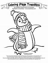 Penguin Coloring Pages Dulemba Tuesday Winter Receive Alerts Sign Posted When Click sketch template