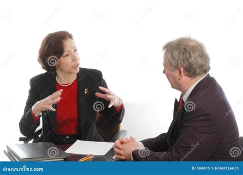 business meeting senior executives stock image image  discussion