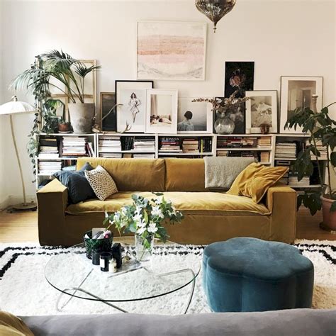beautiful yellow sofa  living room decor ideas insidexterior