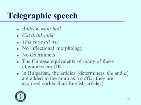 11 Telegraphic Speech Examples Pdf Examples