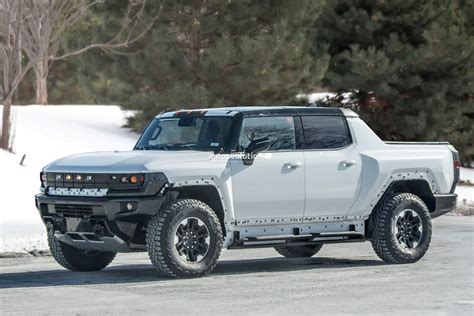 gmc hummer ev pickup truck spied testing production chassis parts autoevolution