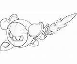 Meta Knight Coloring Pages Sketch Comments Printable sketch template