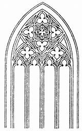Gotische Tracery Stained Kirchenfenster Gotik Fenster Malvorlage Schablonen Ausmalbilder Vectorified Usf sketch template